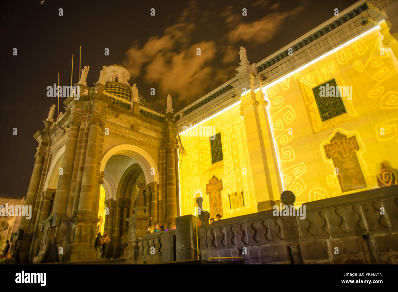 QUITO, ECUADOR AUGUST, 15, 2018 Beautiful view of El Sagrario church