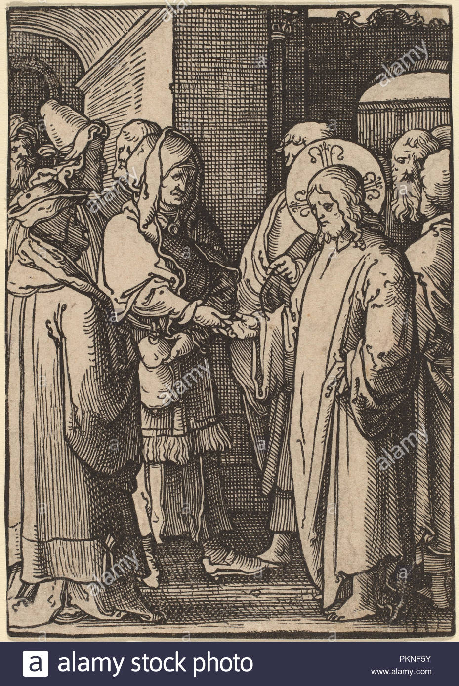 1523. Medium: woodcut. Museum: National Gallery of Art, Washington DC. Author: LUCAS VAN LEYDEN.