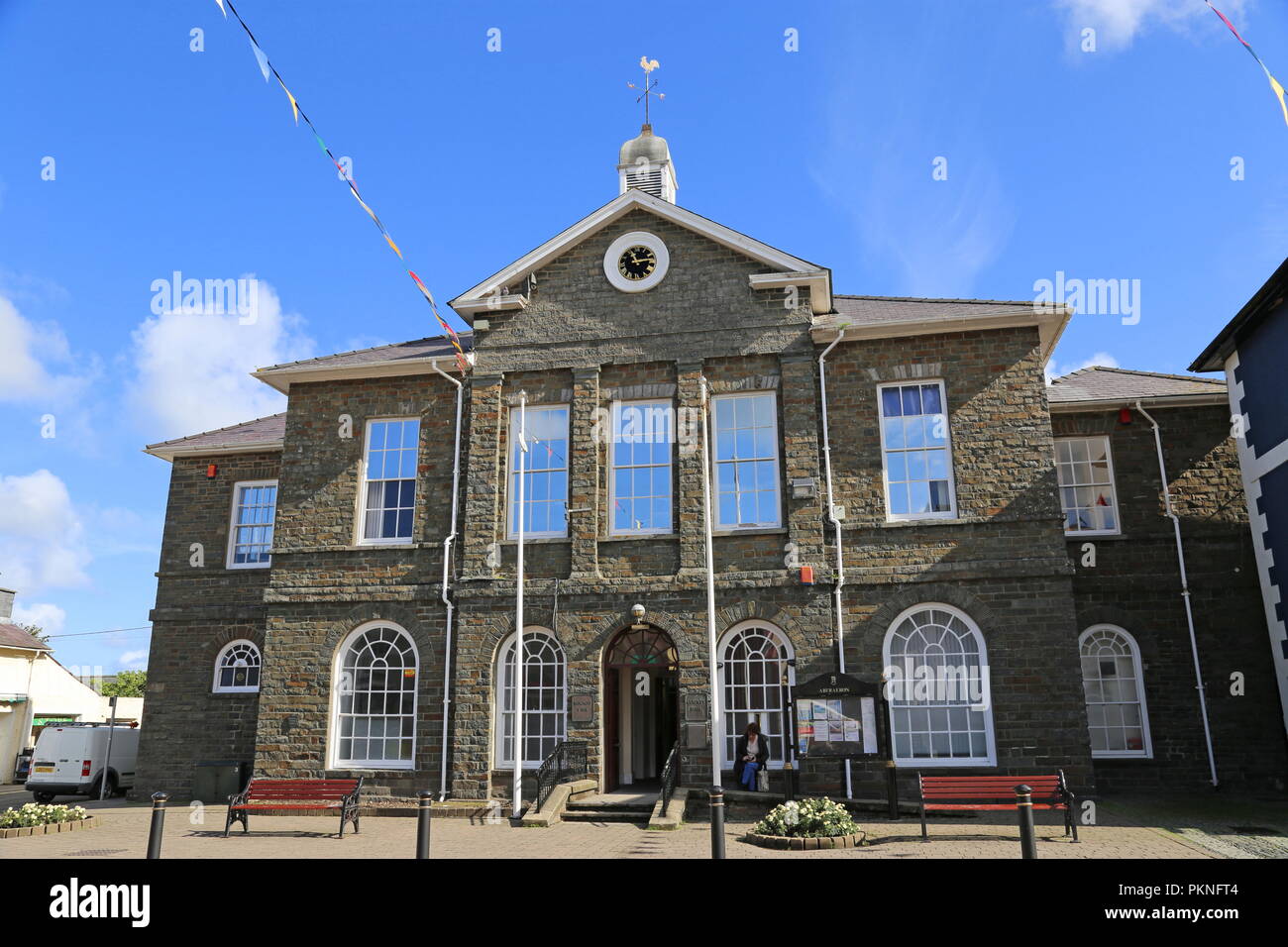 Ceredigion County Hall, Market Street, Aberaeron, Cardigan Bay