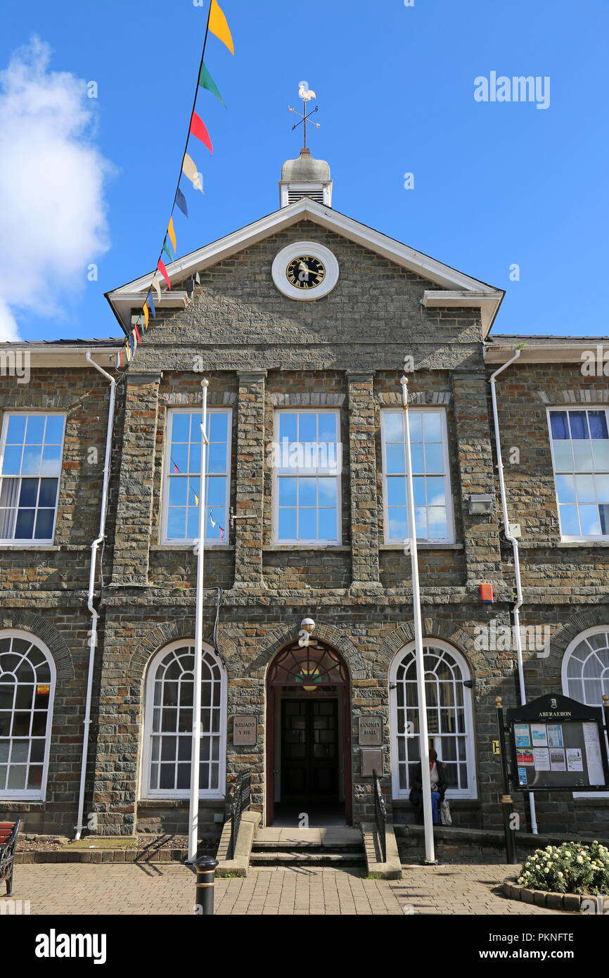 Ceredigion County Hall, Market Street, Aberaeron, Cardigan Bay