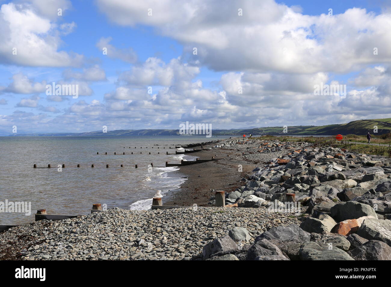 North Beach, Aberaeron, Cardigan Bay, Ceredigion, Wales, Great Britain