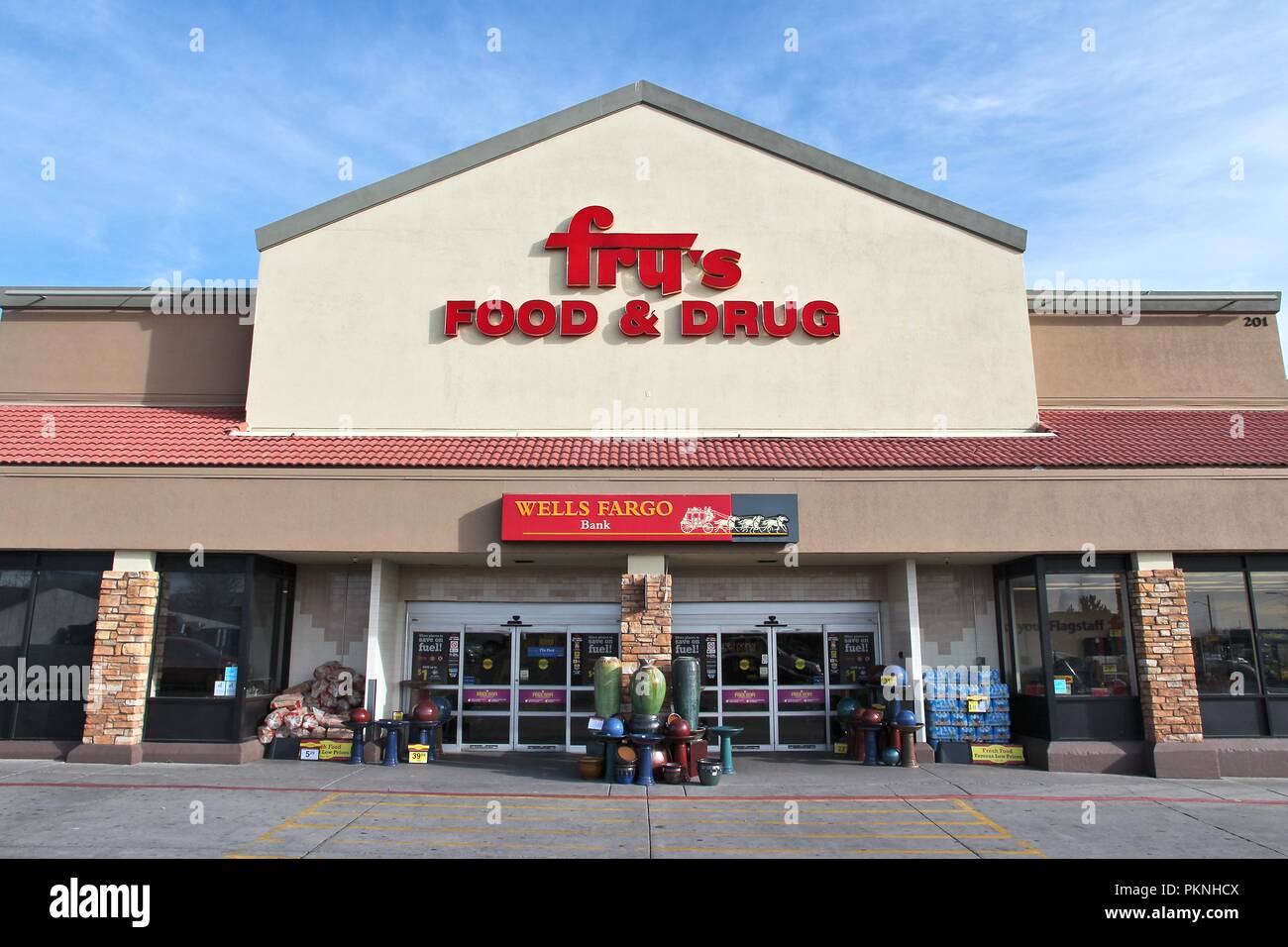 FLAGSTAFF, UNITED STATES APRIL 4, 2014 Fry's Food and Drug store in