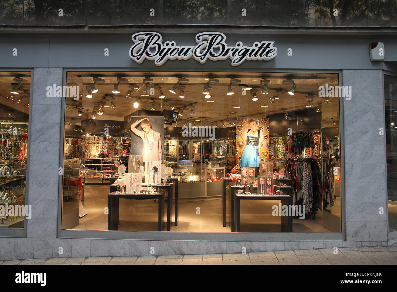 VIENNA - SEPTEMBER 8: Bijou Brigitte jewelry and accessories store on  September 8, 2011 in Vienna. Bijou Brigitte has 1,174 stores and employs  3,319 p Stock Photo - Alamy