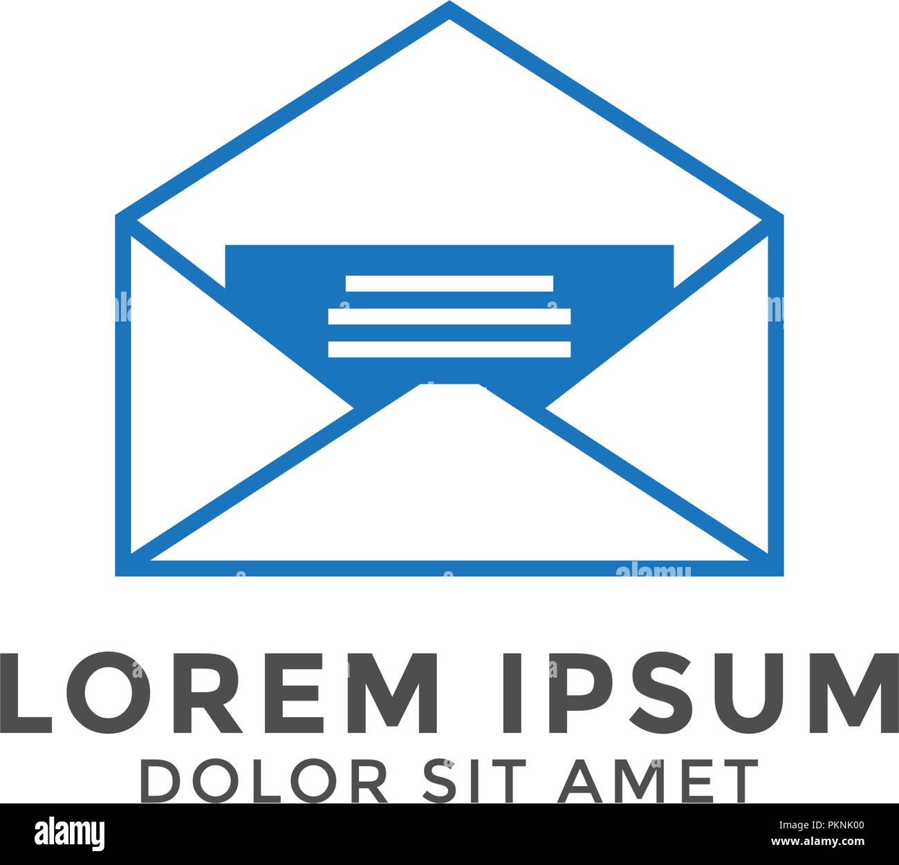 Email letter logo icon design template vector graphic Stock Vector