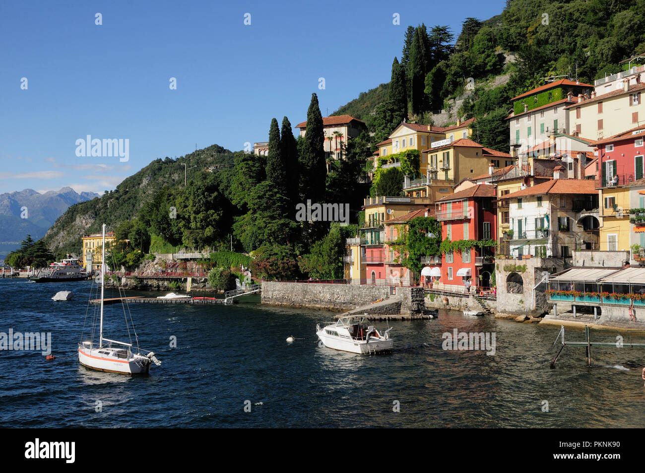 Italy, Lombardy, Lake Como, Varenna, Varenna lakeside Stock Photo Alamy