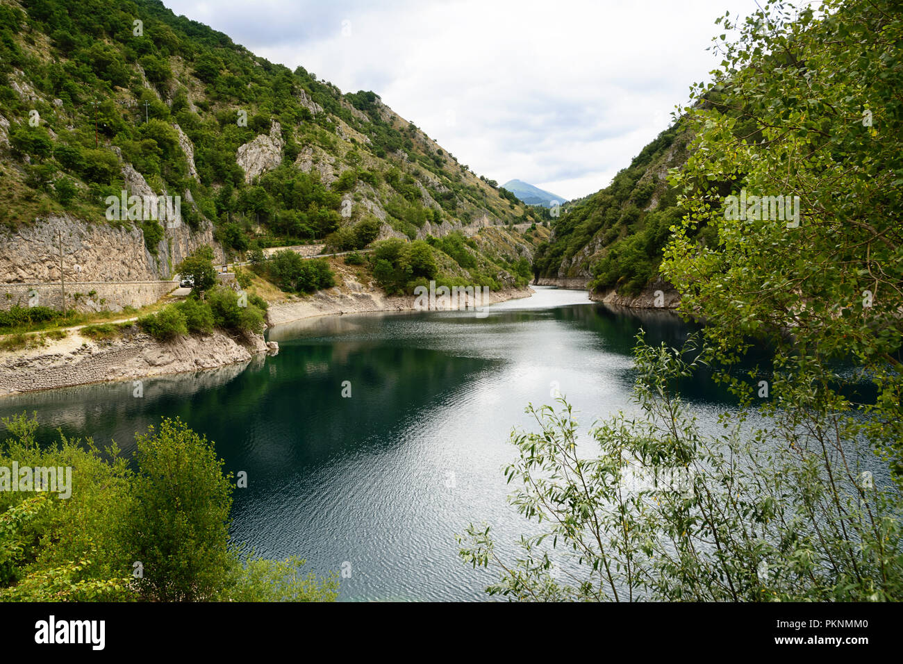 Lake of San Domenico in the Gorges of Sagittarius (Italy) Stock Photo