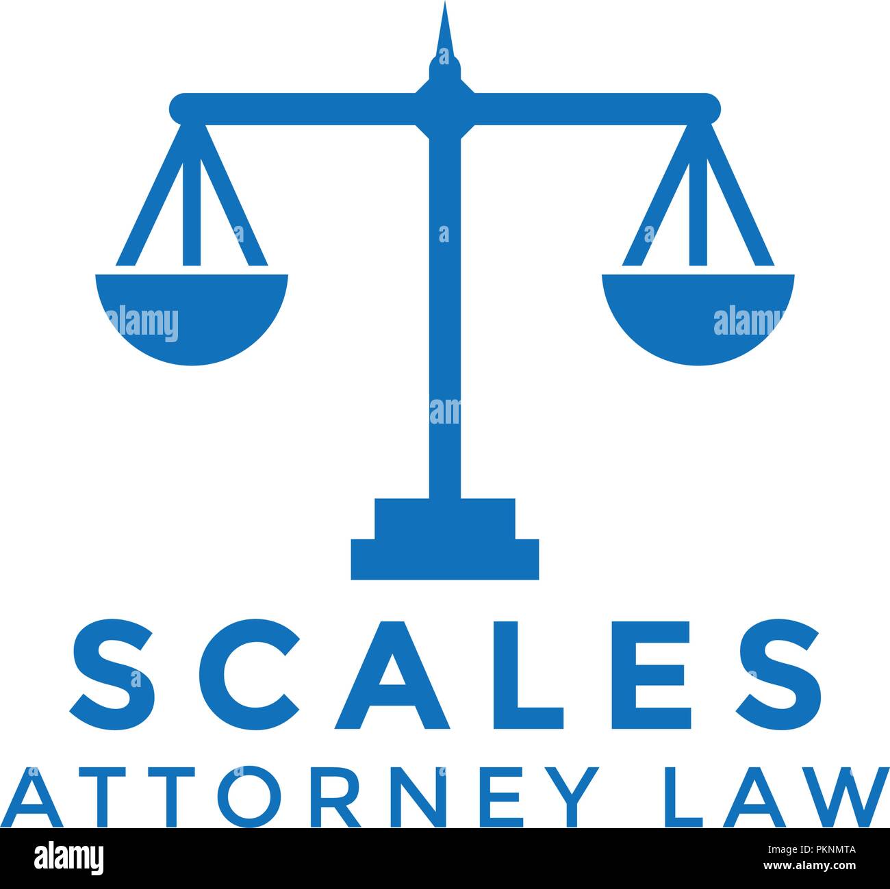 Simple scales logo icon design template vector graphic Stock Vector