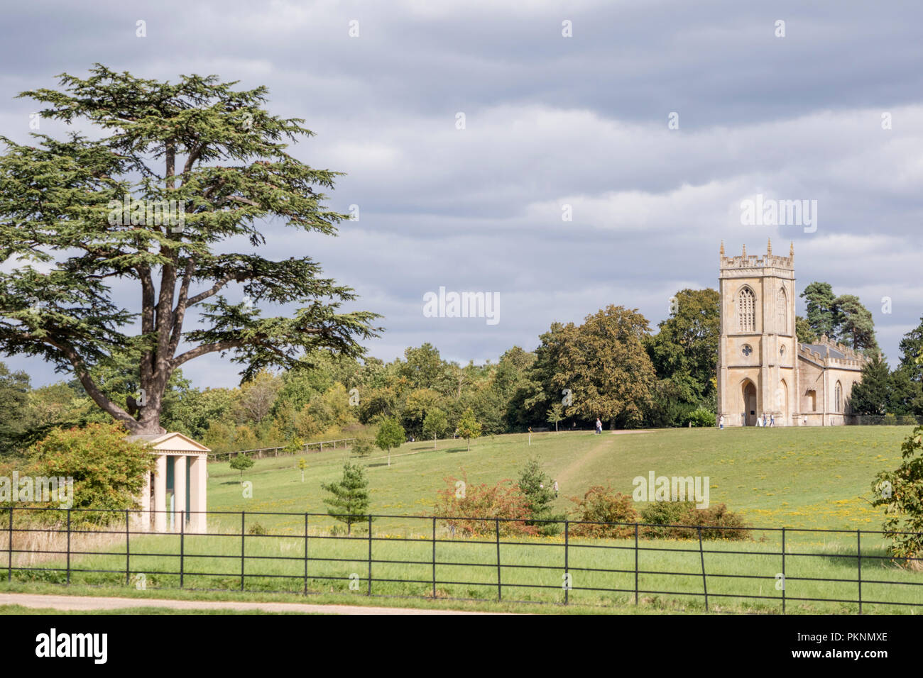 Croome Court parkland designed by Lancelot 'Capability' Brown Worcestershire, England, UK Stock Photo