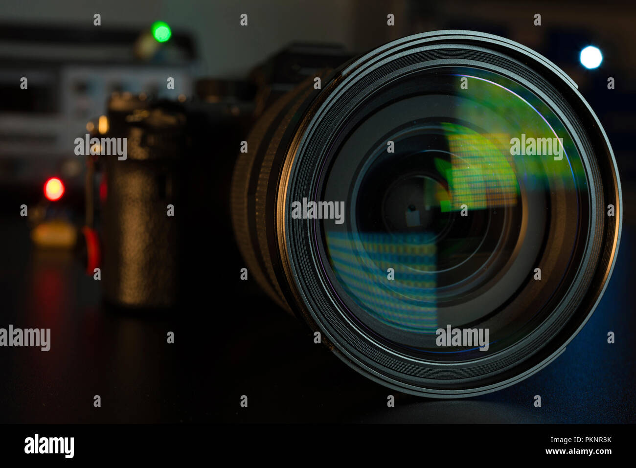 DSLR camera lens Stock Photo Alamy