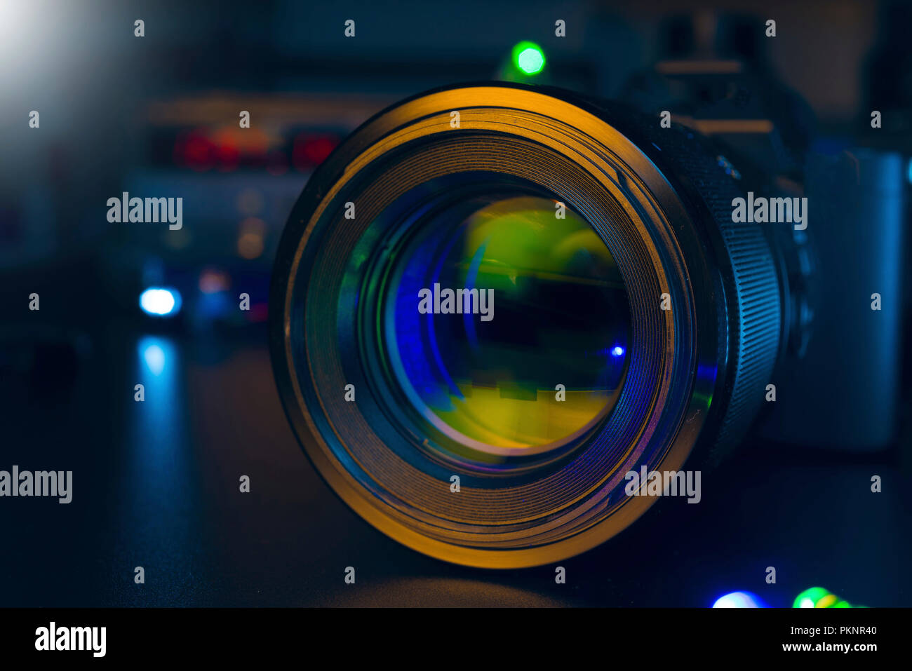 DSLR camera lens Stock Photo Alamy