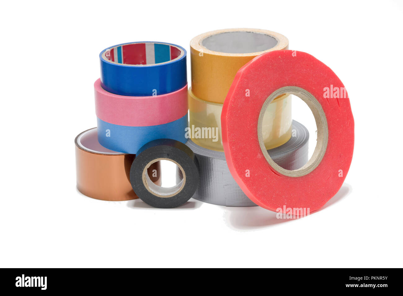 Variety of tapes Stock Photo Alamy