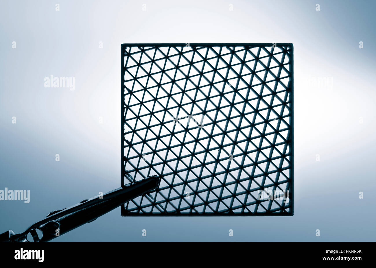 Metamaterial sample made on 3D printer. Stock Photo