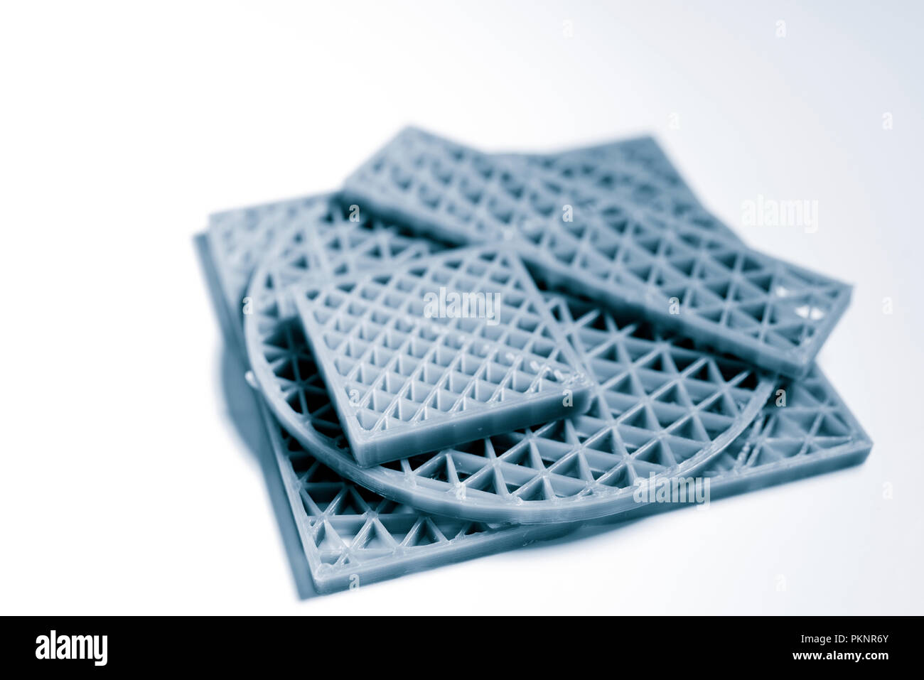 Metamaterial samples made on 3D printer. Stock Photo