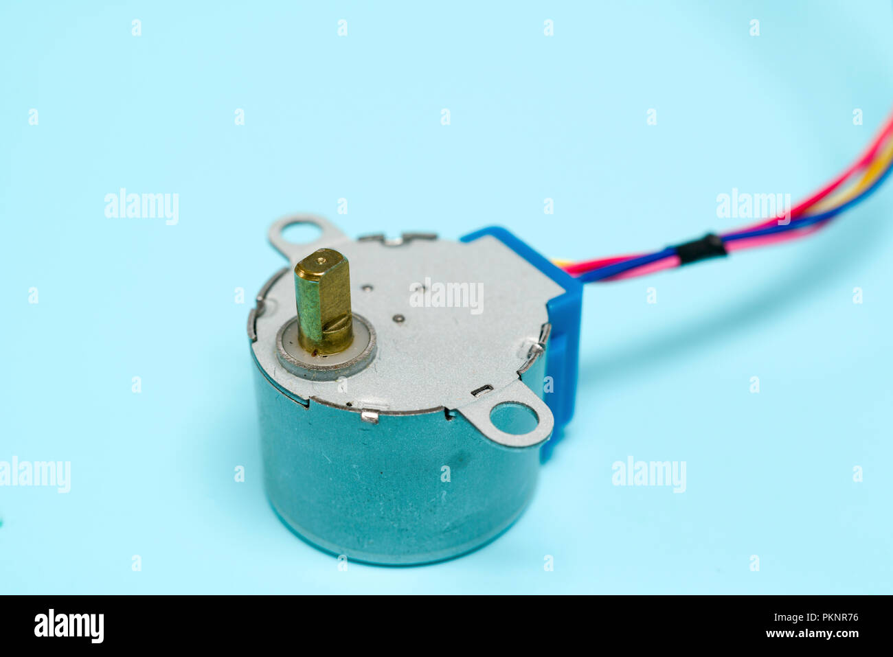 Stepper motor with gearbox Stock Photo Alamy