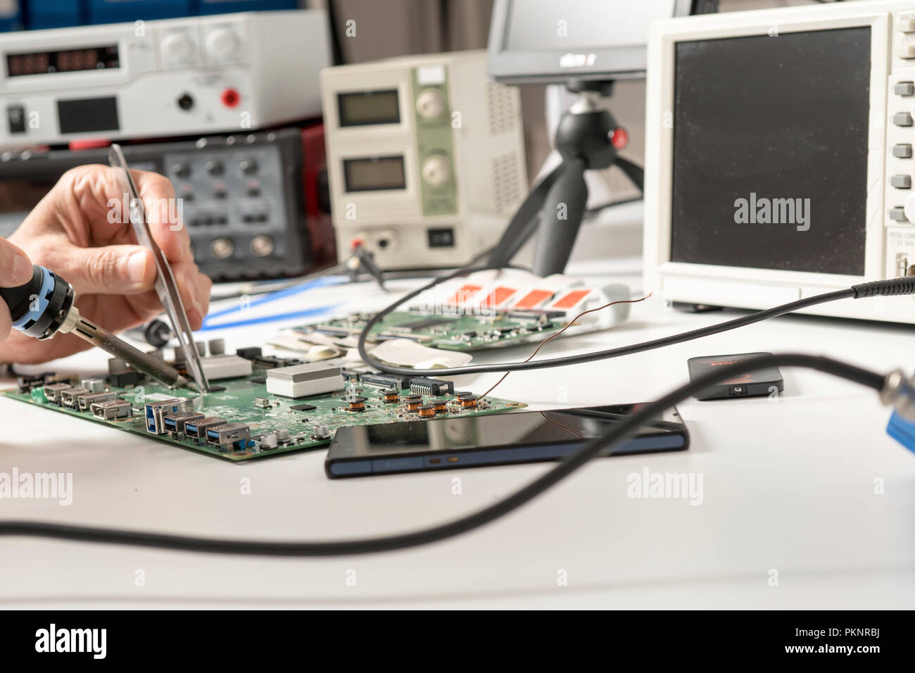 Circuit board repair Stock Photo Circuit Diagram