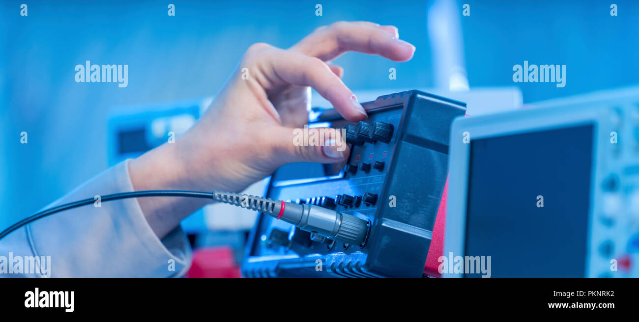 Electronics measuring equipment Stock Photo Alamy