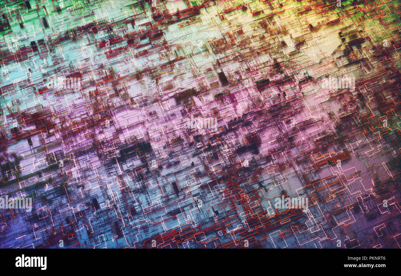 Abstract 3d patterns, illustration Stock Photo - Alamy