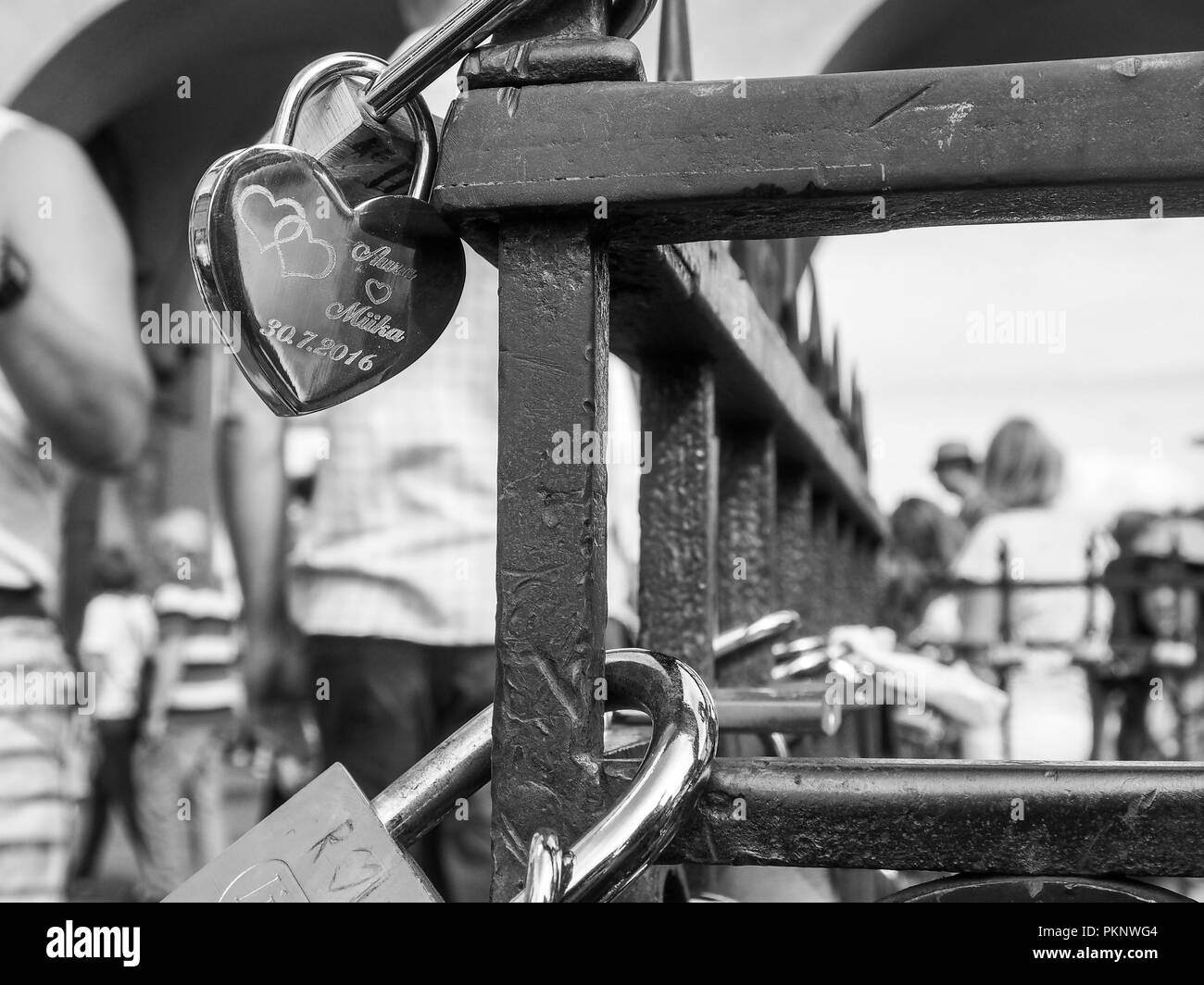 Padlocks of love Stock Photo Alamy