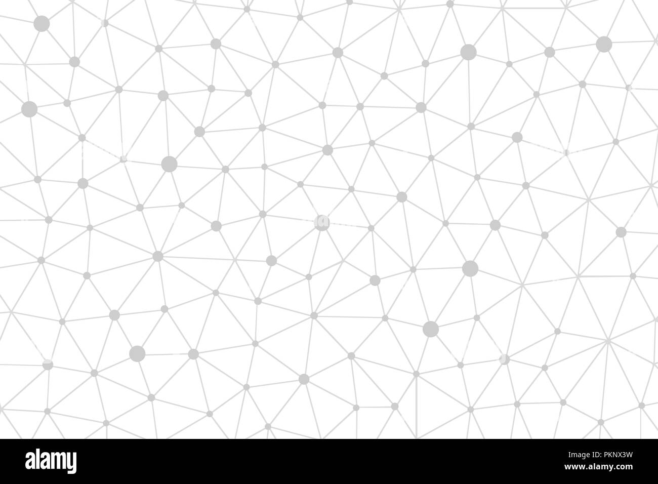 Abstract Gray lines and dots background concept. Stock Photo