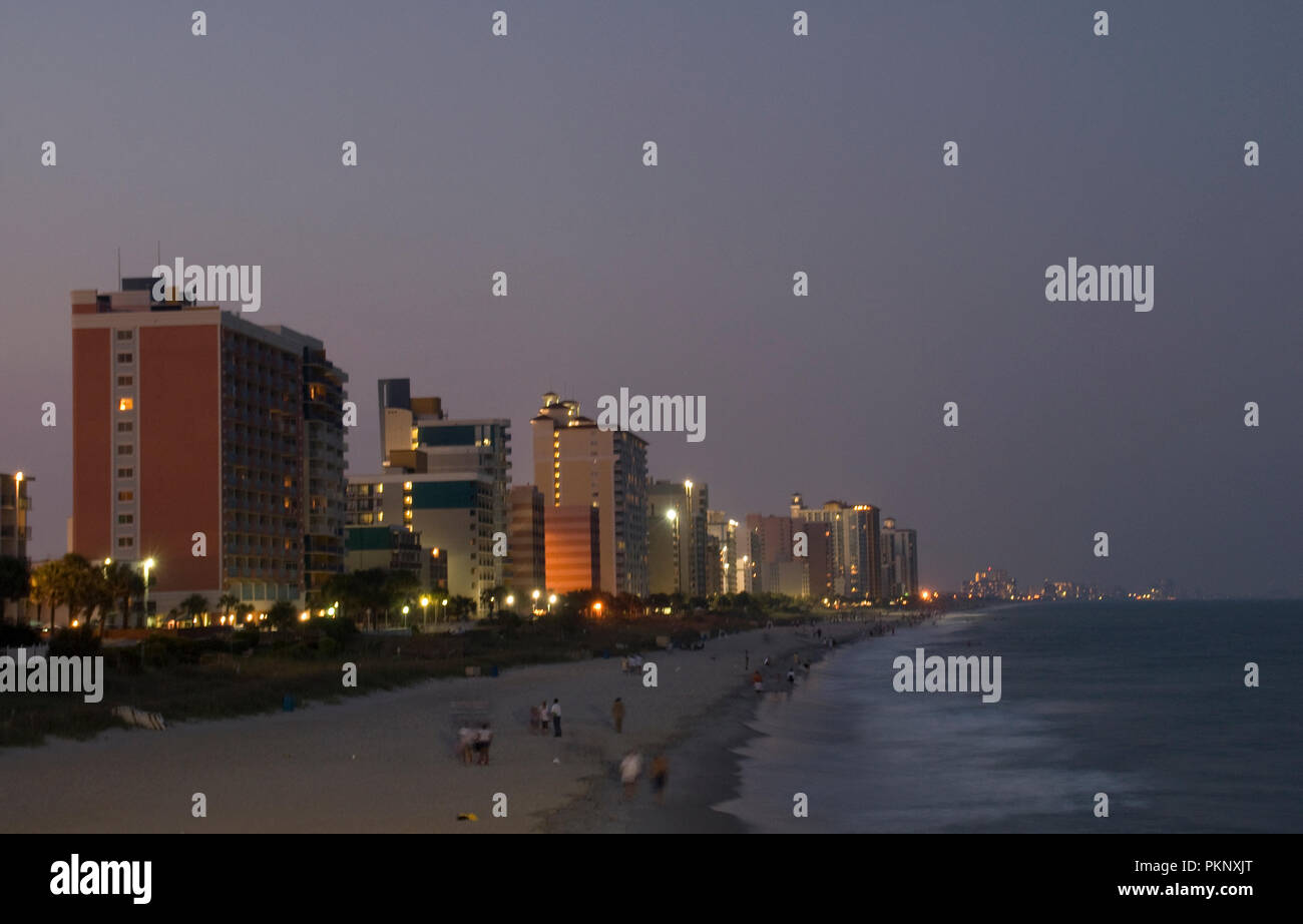 Myrtle Beach, South Carolina, shoreline photographed in 2008 Stock Photo Alamy