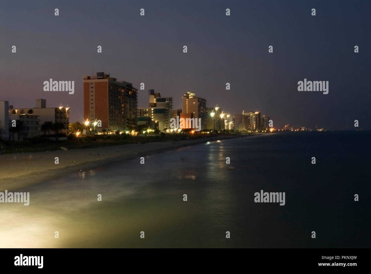 Myrtle Beach, South Carolina, shoreline photographed in 2008 Stock Photo Alamy