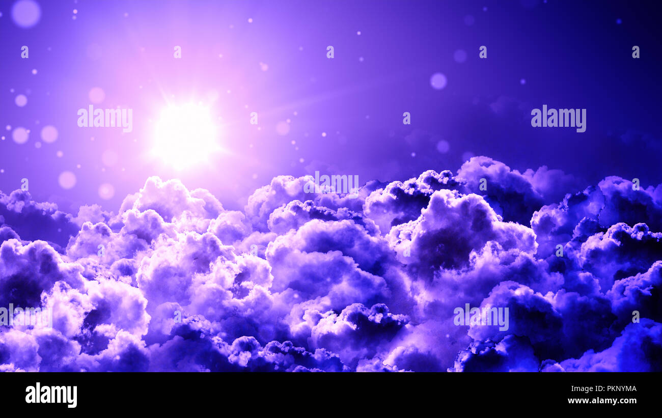 Worship and Prayer based cinematic clouds and light rays background useful  for divine, spiritual, fantasy concepts Stock Photo - Alamy