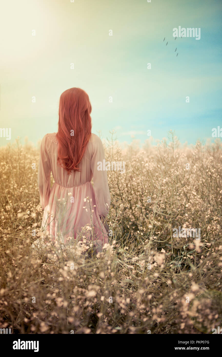 Red hair woman hi-res stock photography and images - Alamy