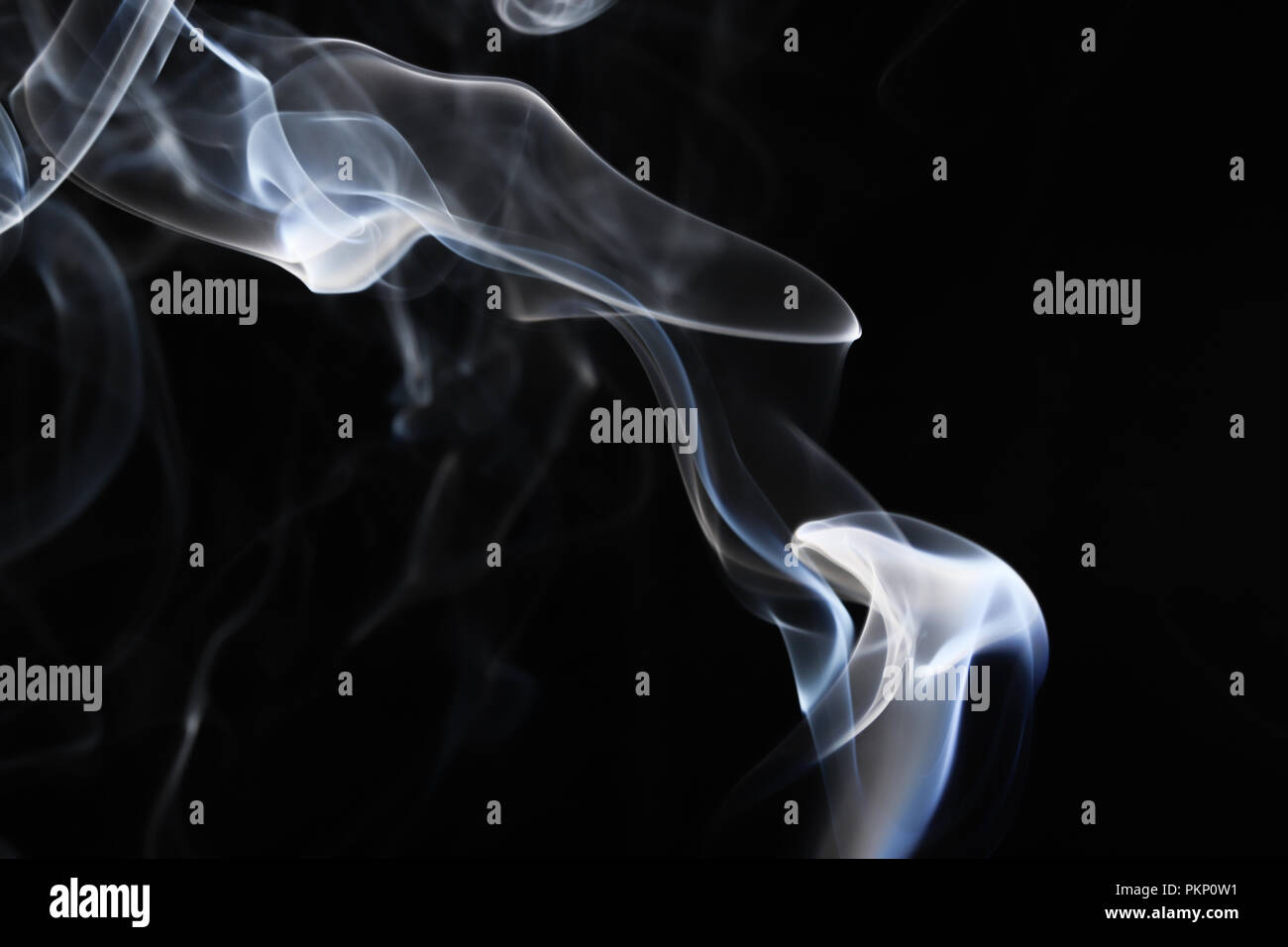Abstract Smoke on Black Background Stock Photo - Alamy