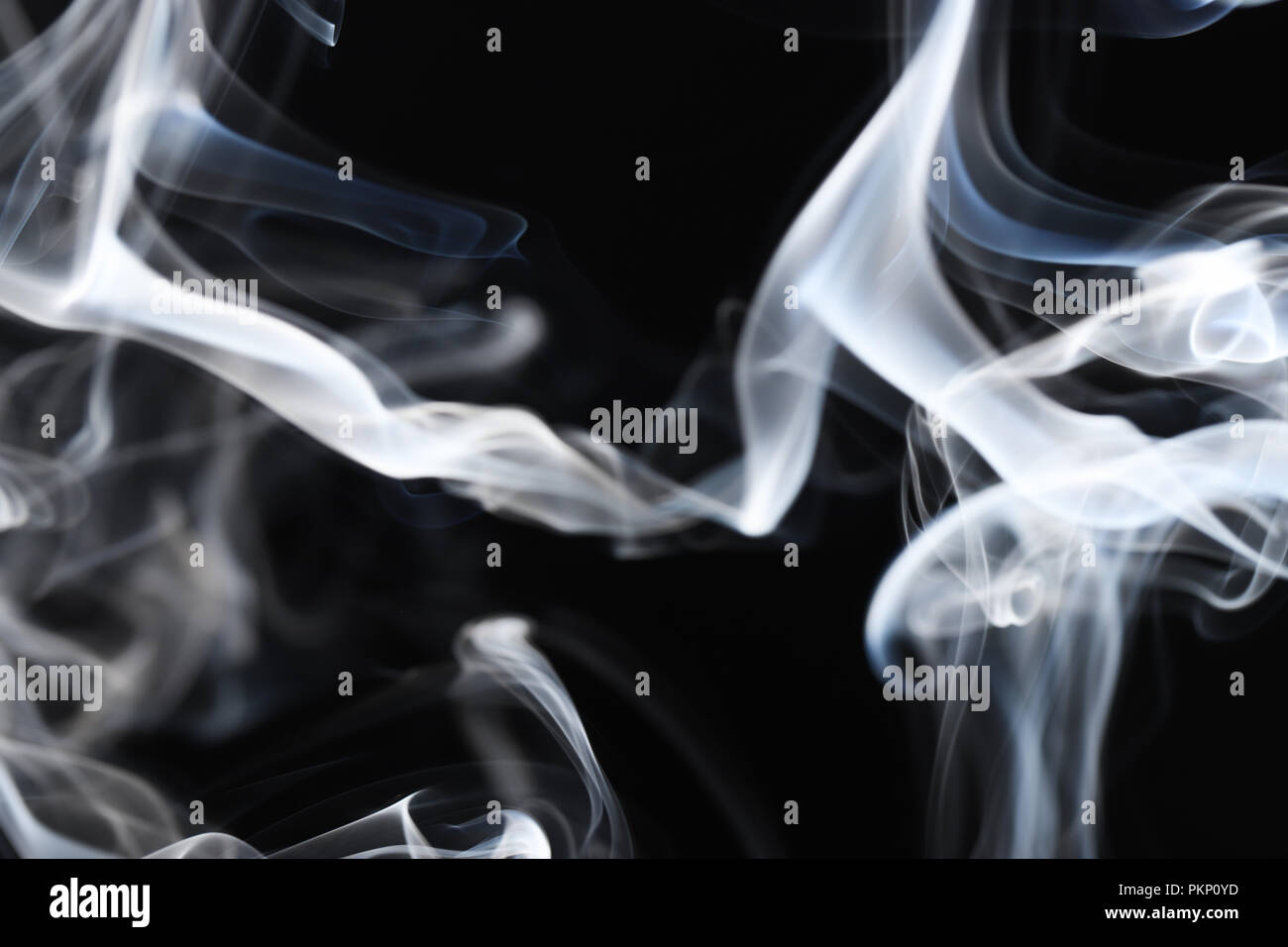 Abstract Smoke on Black Background Stock Photo - Alamy