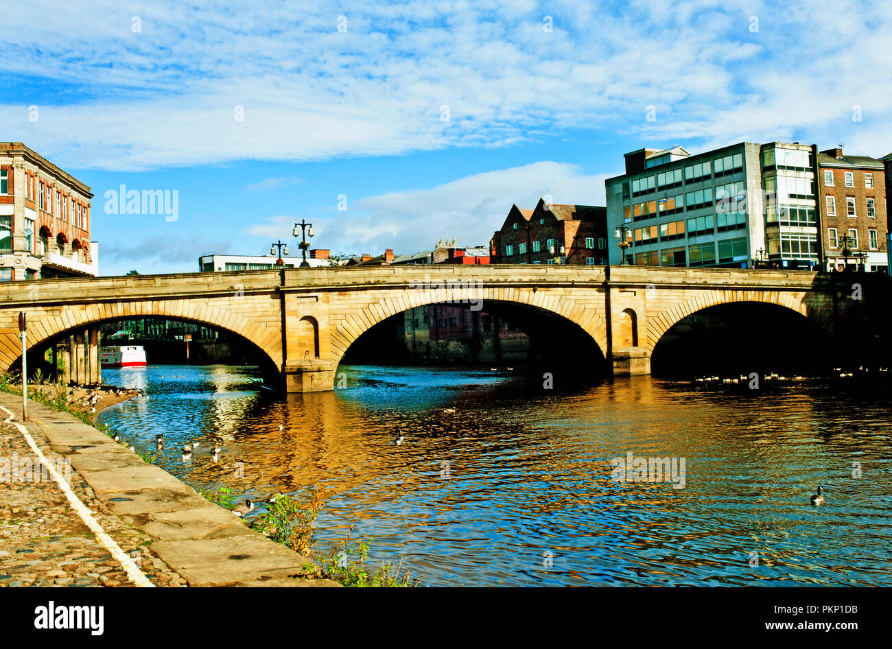 The Ouse Bridge, York, England Stock Photo