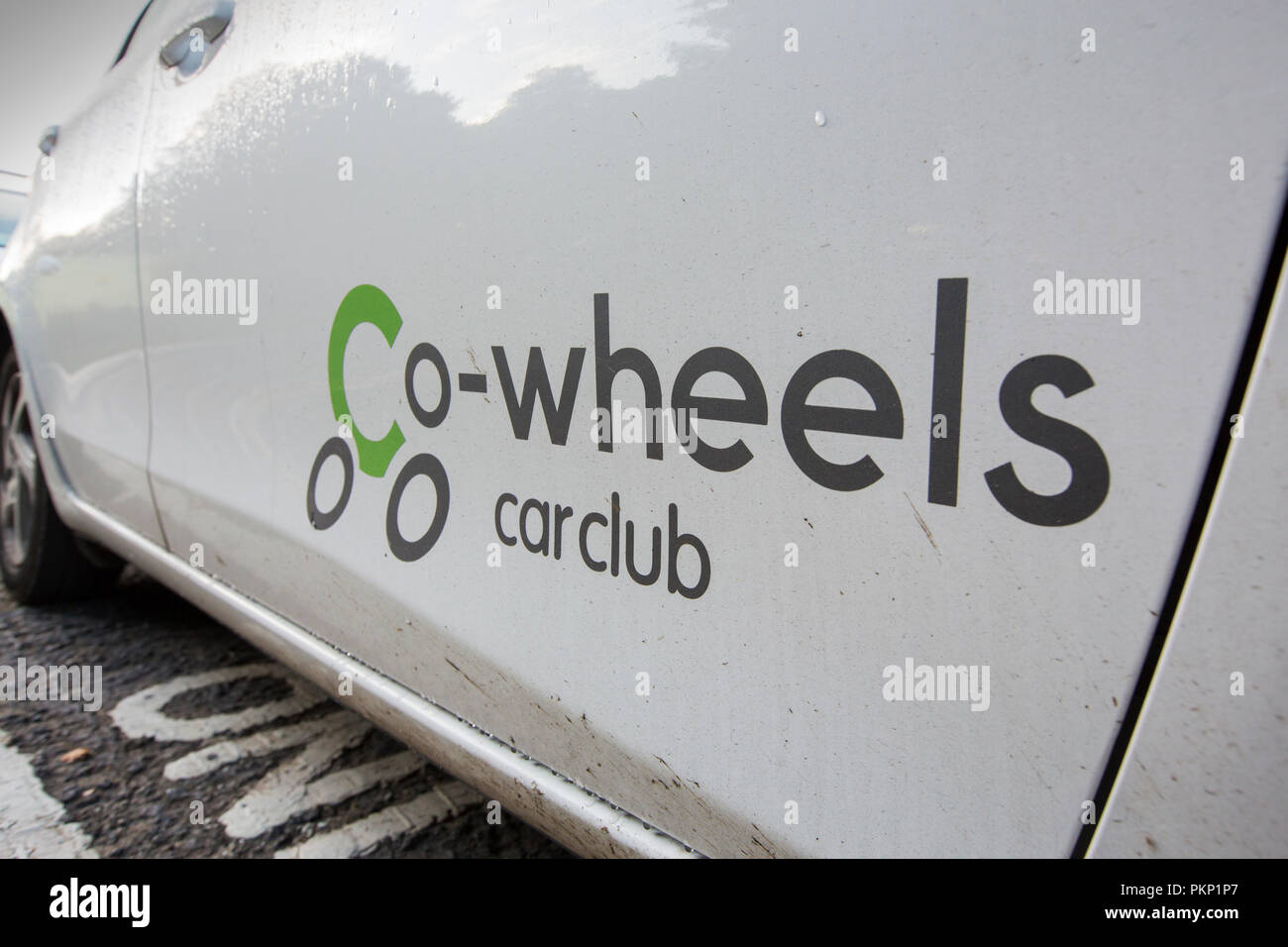 Cowheels hire cars at Oxenholme station, Cumbria, UK Stock Photo Alamy