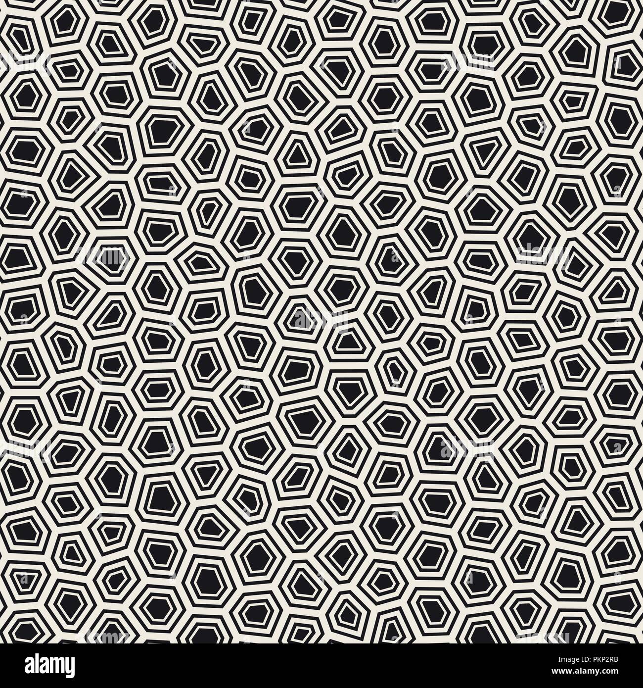 Seamless irregular lines vector mosaic pattern. Abstract chaotic ...