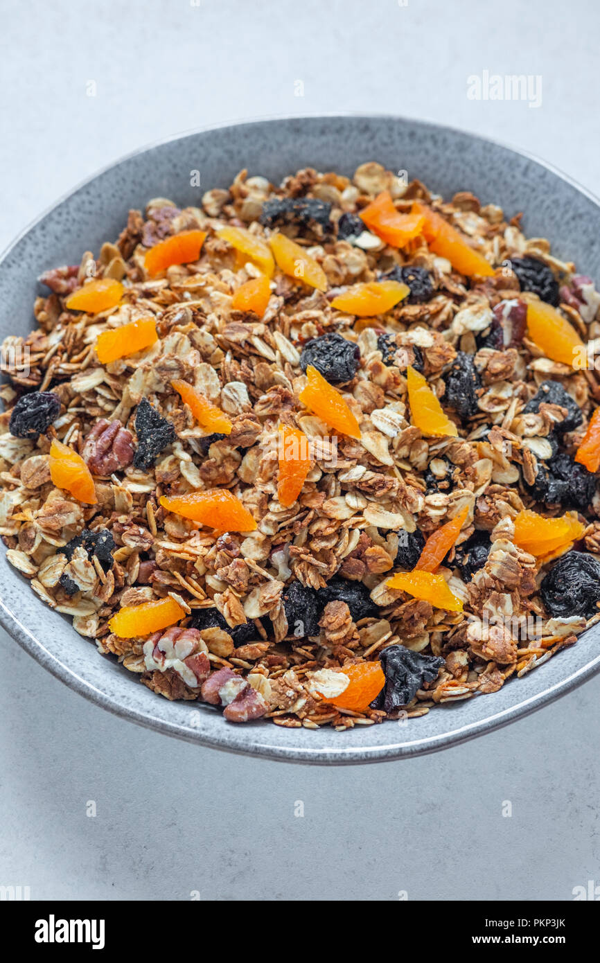 Bowl of Fruit Granola Stock Photo Alamy