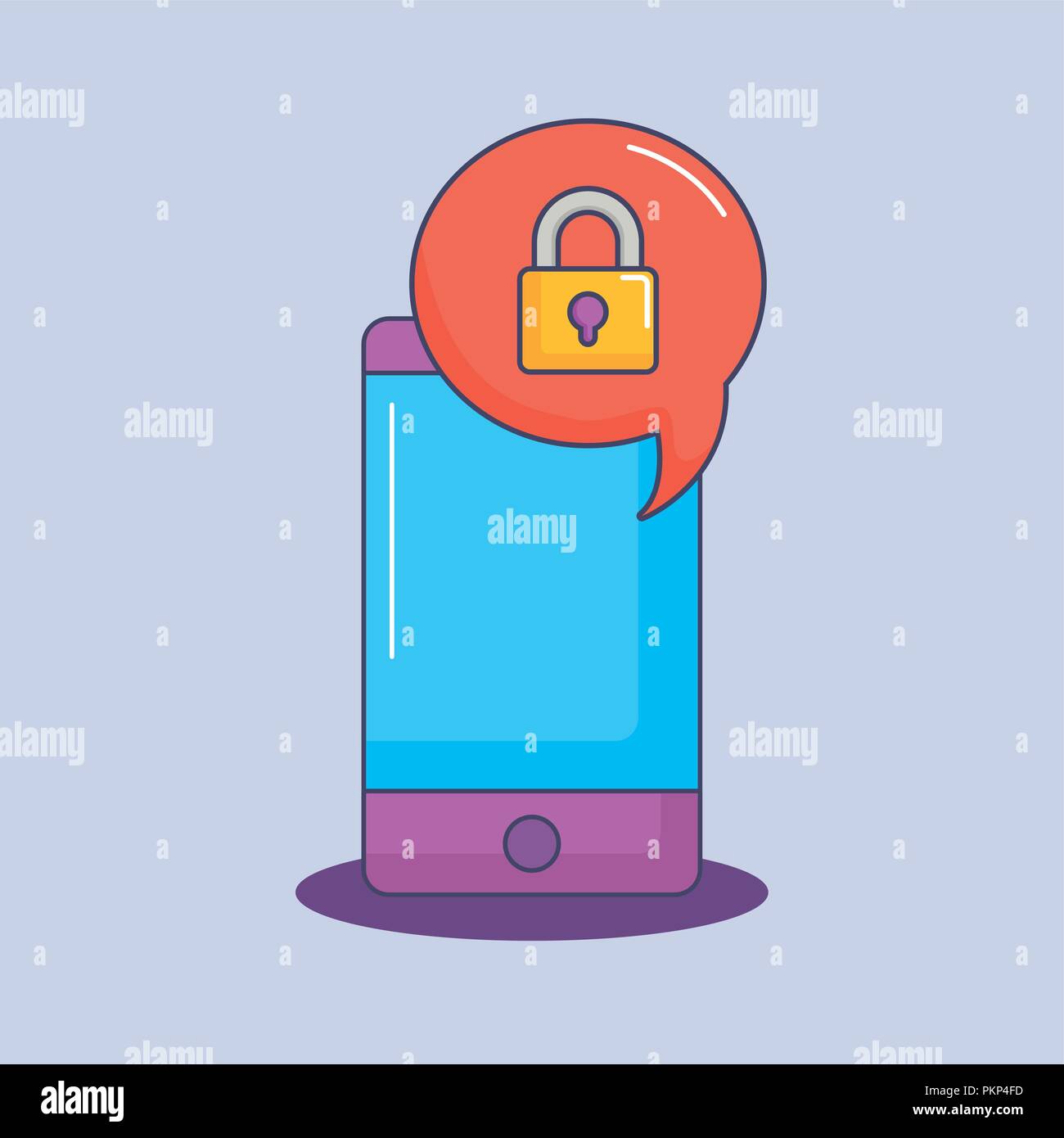 smartphone communication security information innovation vector ...