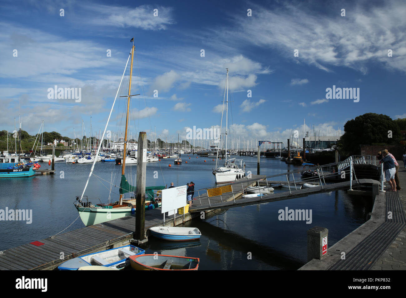 Lymington harbour Stock Photo