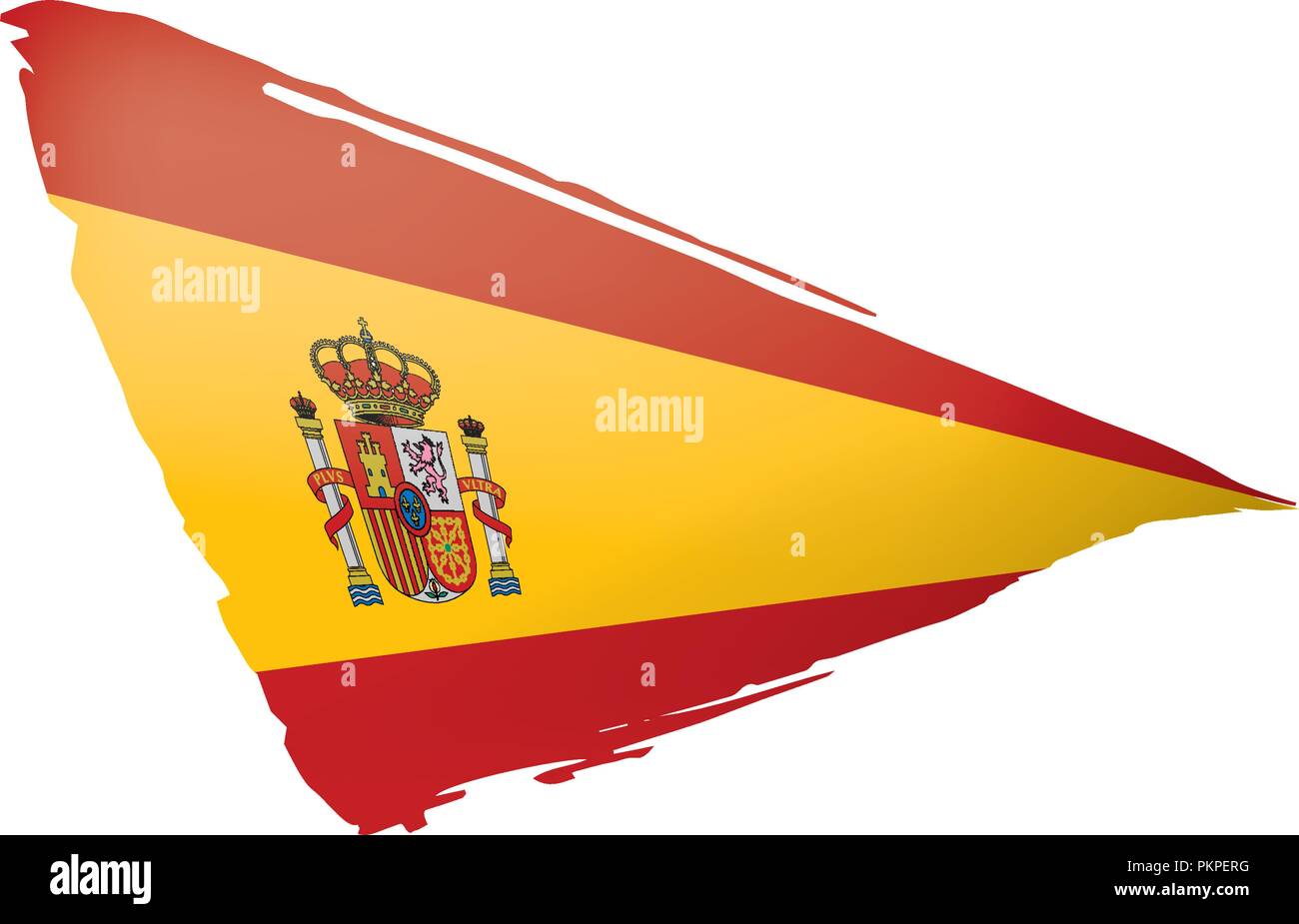 spain flag, vector illustration on a white background Stock Vector ...