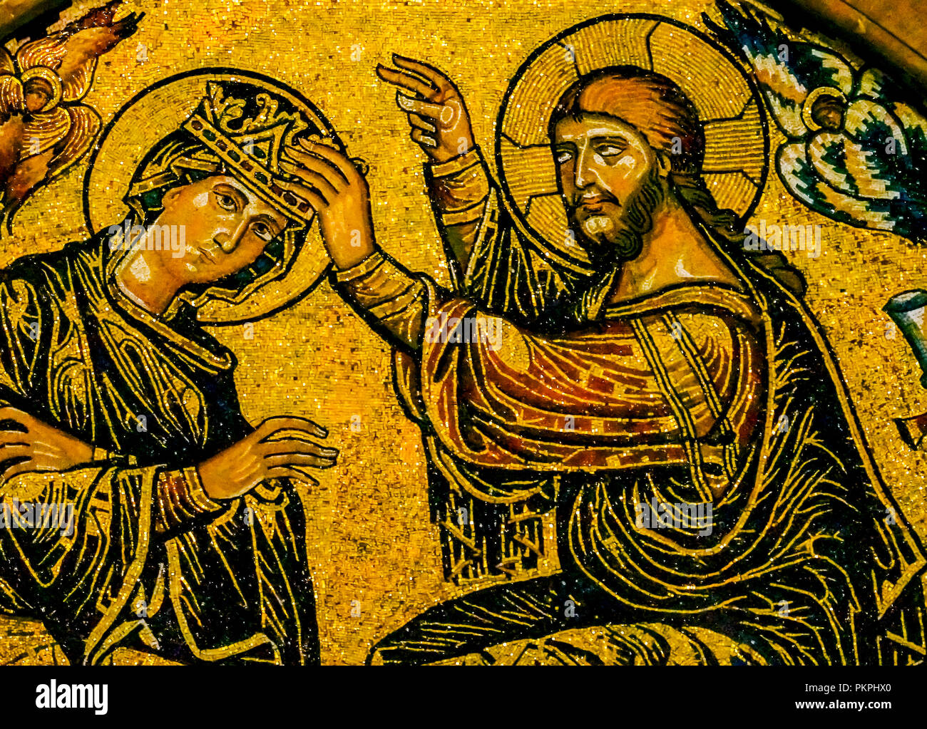 Gaddo Gaddi Jesus Coronation Virgin Mary Mosaic Duomo Cathedral Church