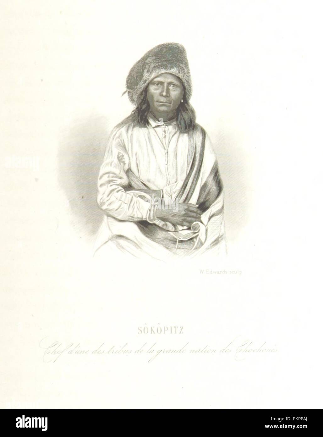 Image  from page 227 of 'Voyage au pays des Mormons; relation-géographie-histoire naturelle-histoire-théologie-mu0153urs et coutumes . Ouvrage orné de 10 gravures sur acier et d'une carte' by The British 0095. Stock Photo