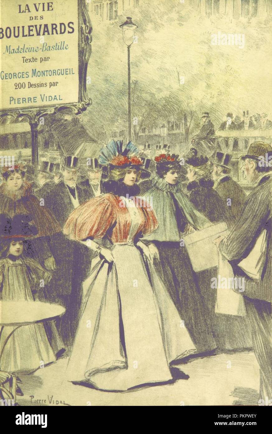 Image  from page 285 of 'La vie des boulevards . Dessins en couleurs par P. Vidal' . Stock Photo