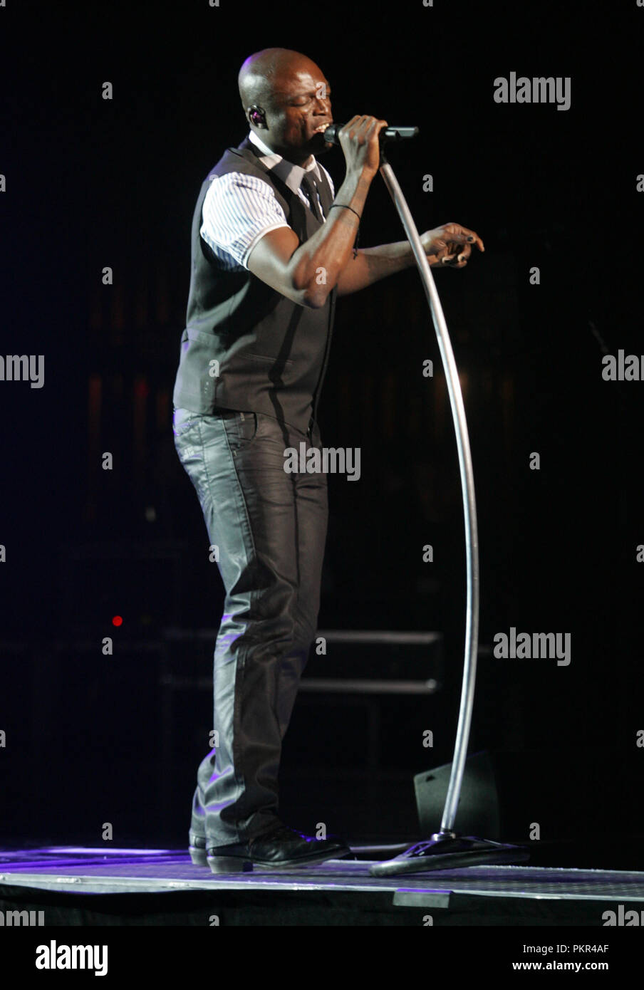 Seal performs in concert at the Fillmore Miami Beach in Miami Beach, Florida on April 22, 2009. Stock Photo