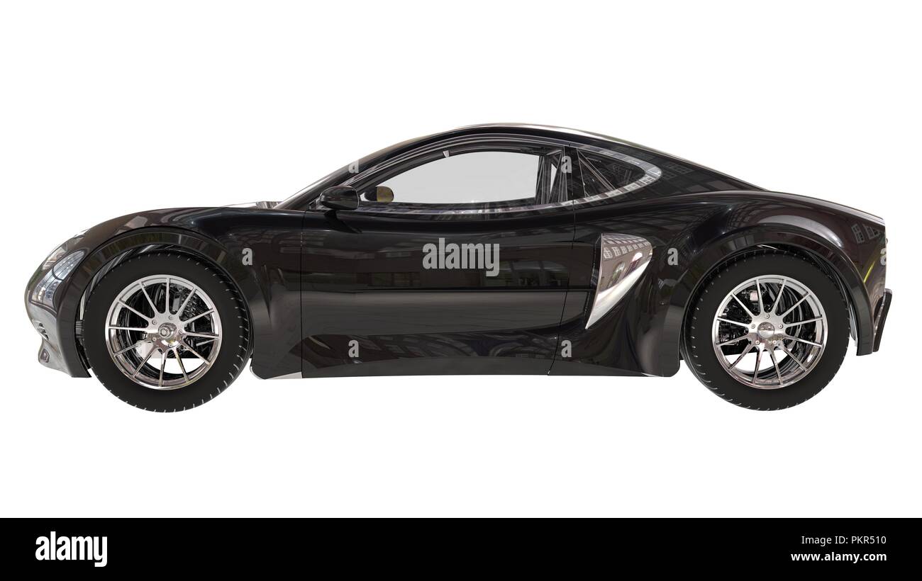3D illustration concept car isolated on white background Stock Photo ...