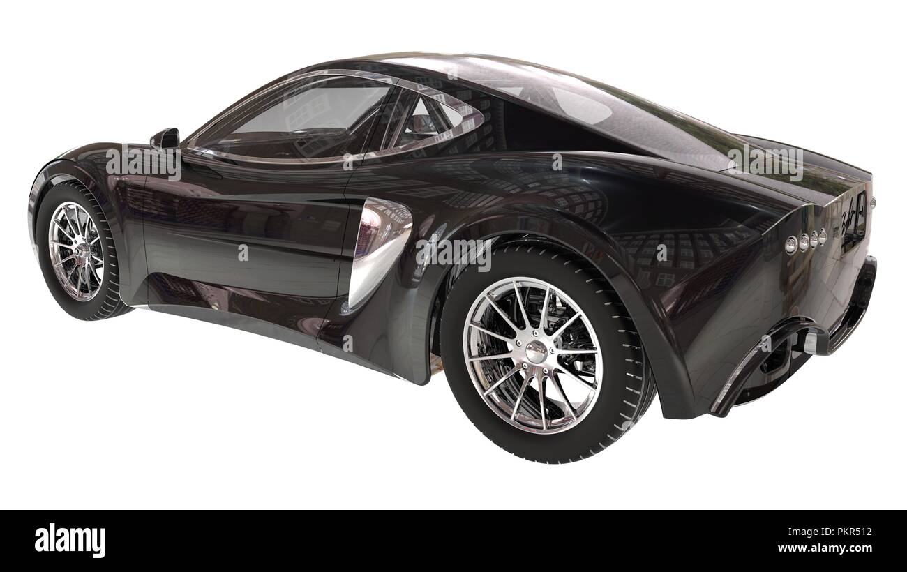 3D illustration concept car isolated on white background Stock Photo ...