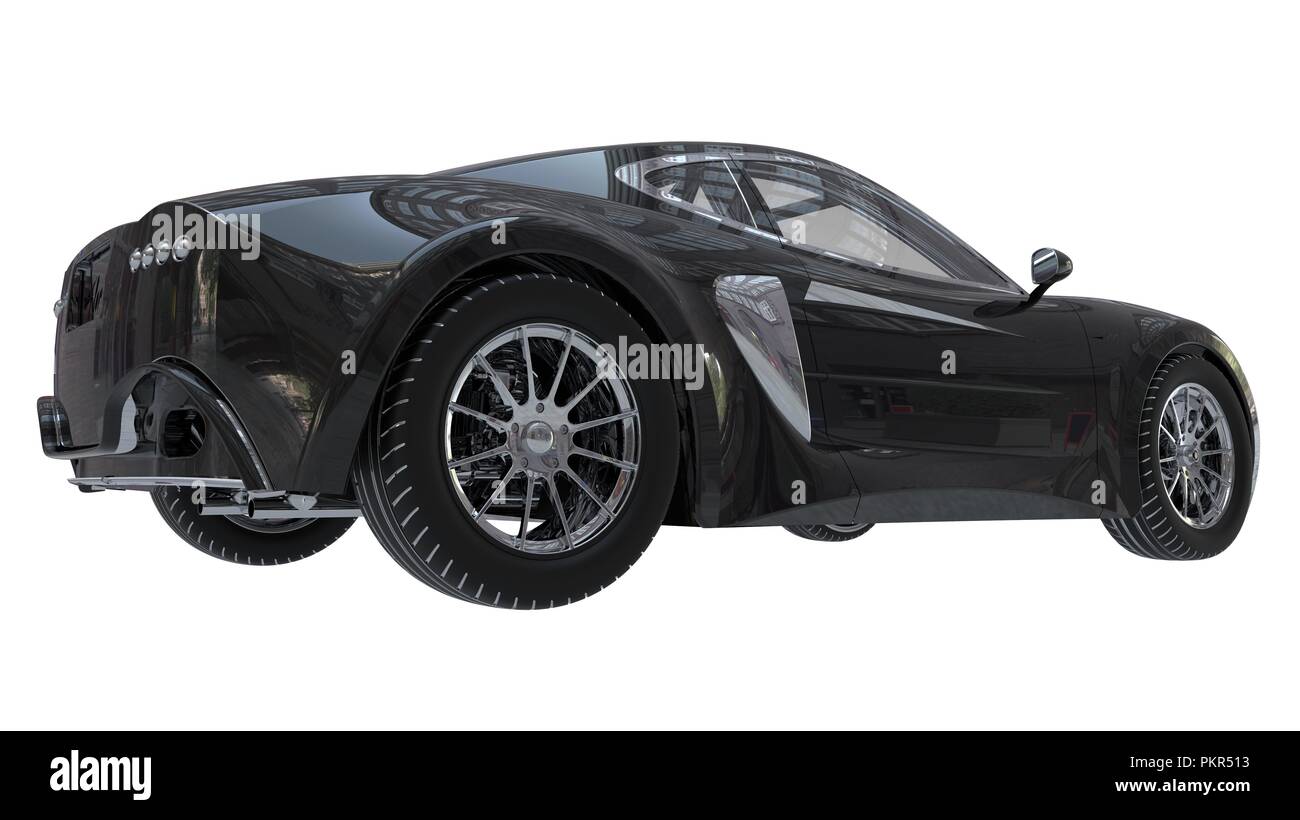 3D illustration concept car isolated on white background Stock Photo ...