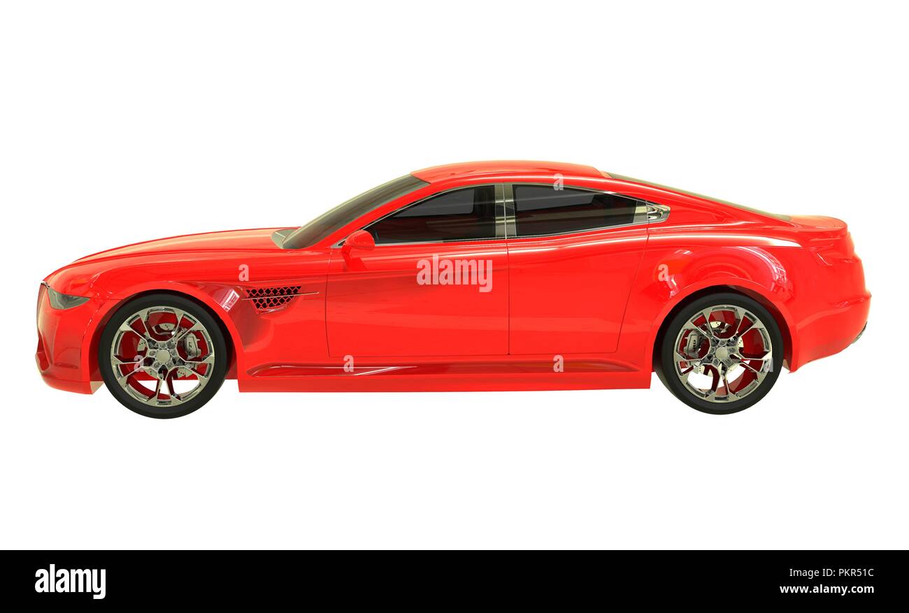 3D illustration concept car isolated on white background Stock Photo ...