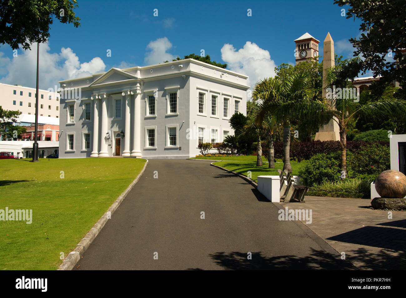 Atlantic Ocean, Bermuda, Hamilton, Bermuda House, 1841 Stock