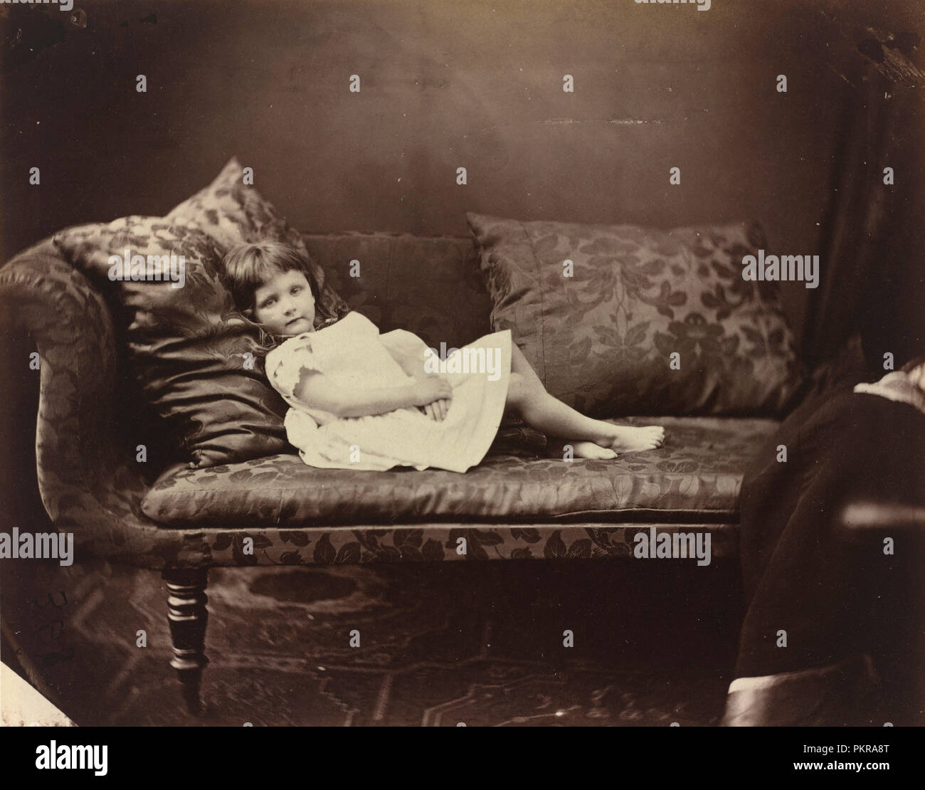 Xie Kitchin. Dated: 1869. Dimensions: sheet: 10.7 x 13.7 cm (4 3/16 x 5 3/8 in.). Medium: albumen print. Museum: National Gallery of Art, Washington DC. Author: Charles Lutwidge Dodgson (Lewis Carroll). Stock Photo