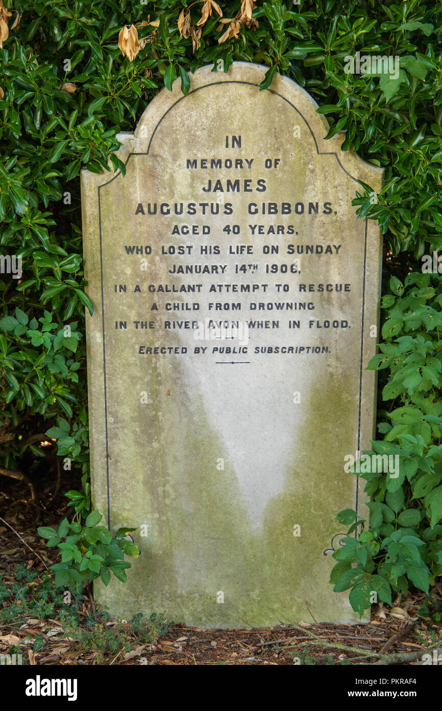 The Grave of James Augustus Gibbons 1906 at Locksbrook Cemetery, Bath