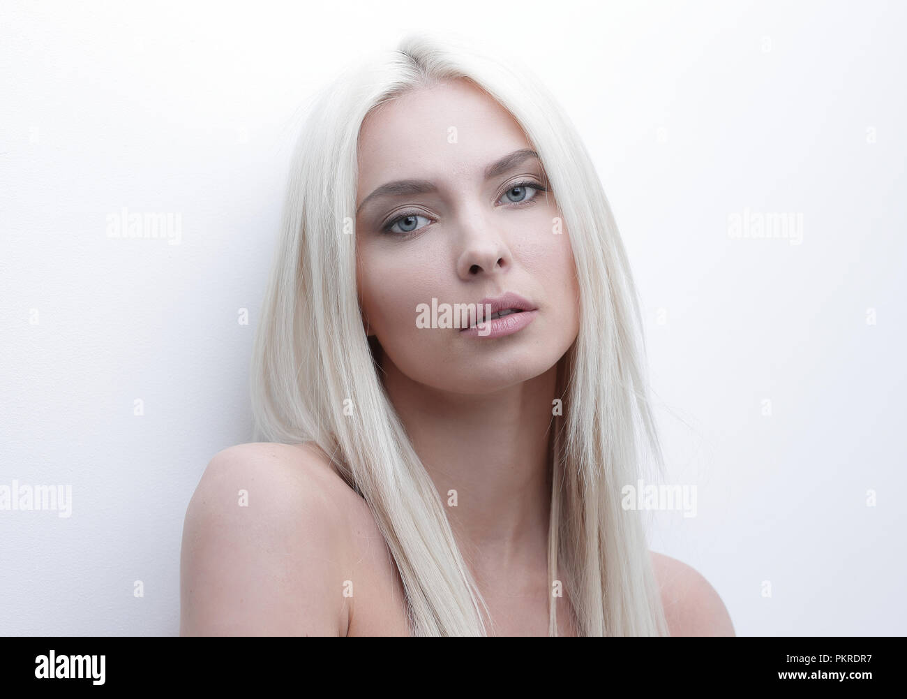 Close-up portrait of a sad beautiful woman Stock Photo - Alamy