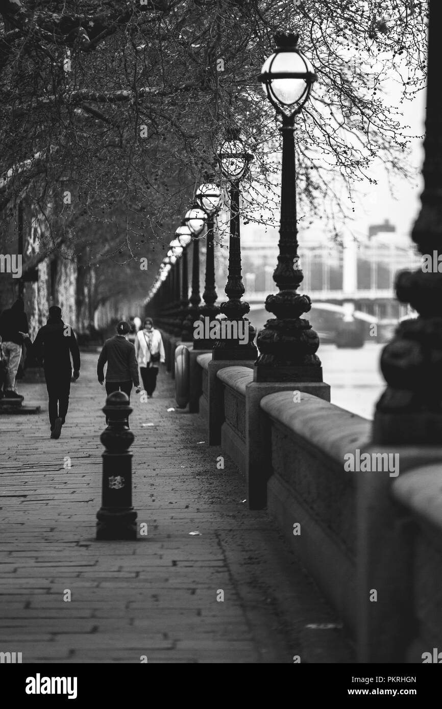 River view path Black and White Stock Photos & Images - Alamy