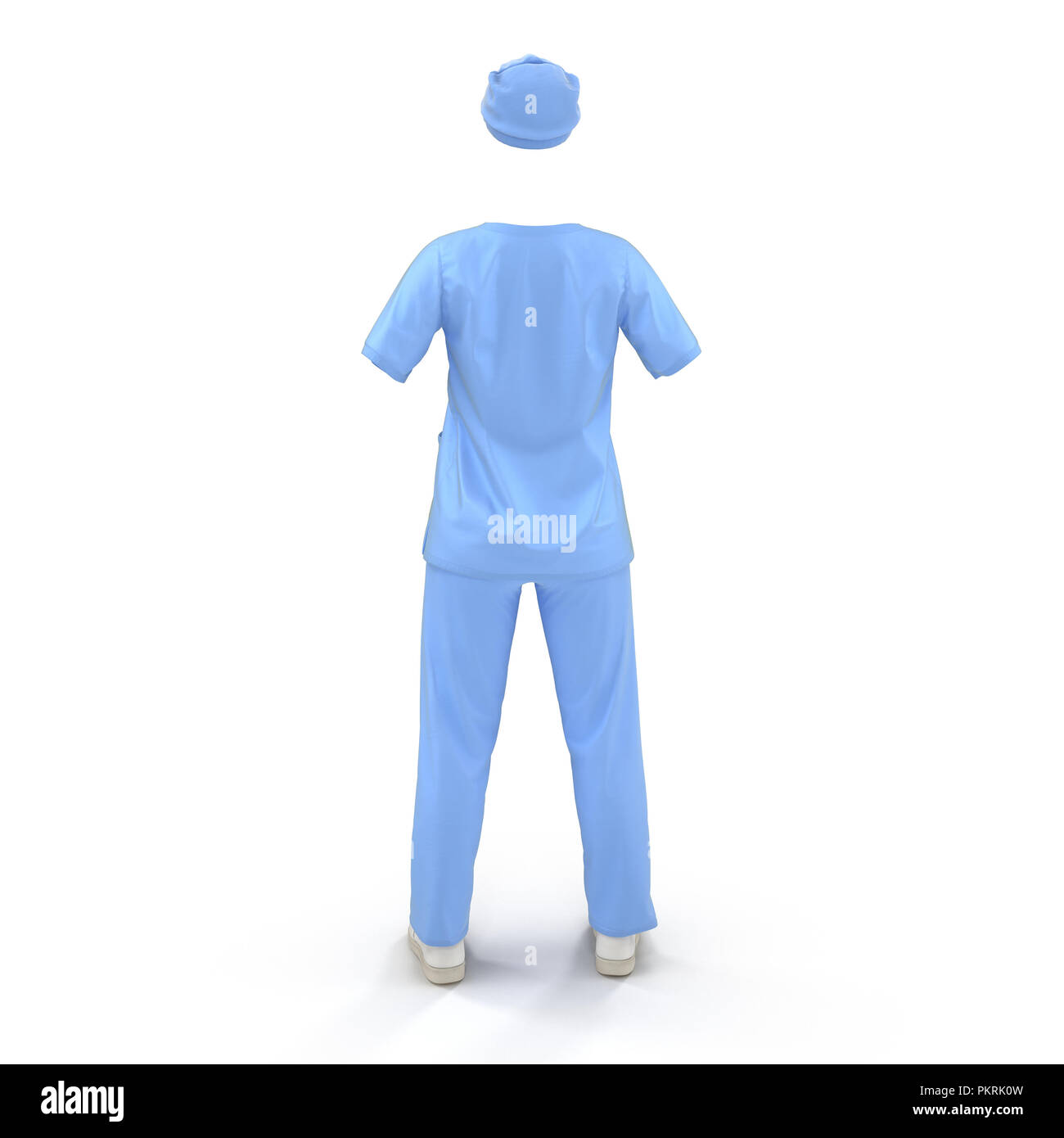 Medical workers clothes isolated on white. 3D illustration Stock Photo